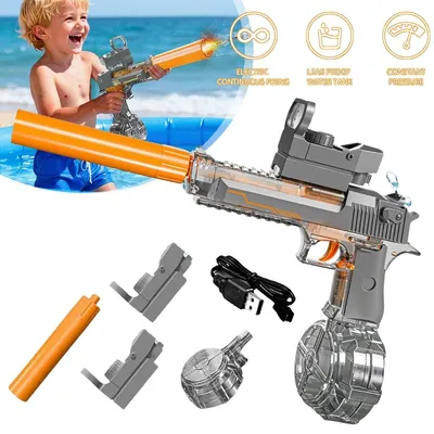 Produktbild von Elektrische Wasserpistole Wasser Spritzpistole Sommer Wasserspielzeug für Pool