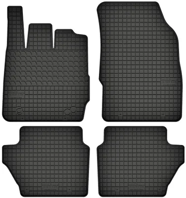 Produktbild von Gummimatten passend für Mazda 2 II (2007-2014) Gummi Fußmatten Satz Schwarz + Stopper