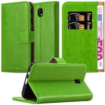 Image de Cadorabo Housse pour Samsung Galaxy J7 2017 Housse de protection en vert Housse pour portable Book Case Etui Luxury