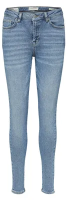 Productafbeelding van SELECTED FEMME SLFSOPHIA MW Skinny Jeans, medium blauw, model U NOOS