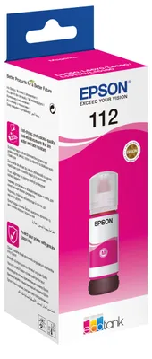 Produktbild von Epson EcoTank 112 - 70 ml - Magenta - original - Nachfülltinte - für EcoTank L11160, L15150, L15160, L6460, L6490, L6550, L6570, L6580, EcoTank Pro L15180