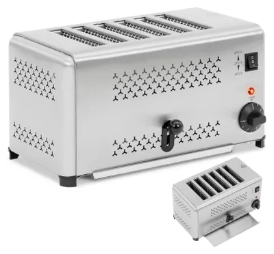 Obrázok produktu pre Expondo Royal Catering Toster - 2500 W - 6 otvorov -