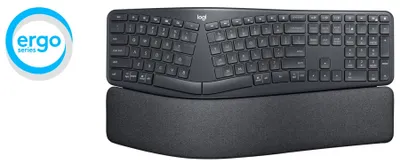 Produktbild von Logitech ERGO K860 - Tastatur - kabellos - 2.4 GHz, Bluetooth 5.0 - QWERTY - Italienisch - Graphite