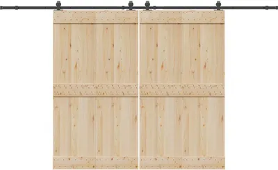 Immagine prodotto di Kit di Binari per Porte Scorrevoli 366 cm Acciaio Nero