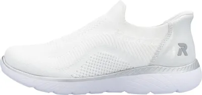 Produktbild von Rieker Damen Sneaker Textil Memosoft Weite G rutschfest bequem Gummizug M5072, Größe:40 EU, Farbe:Weiß