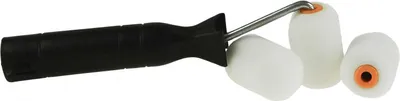 Produktbild von Farbroller mit Griff und Ersatzrollen Set, Größenwahl - Maler Schaumstoff Farbwalze Stiel Paint, Größe:5cm
