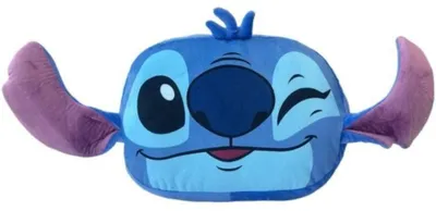 Productafbeelding van Lilo & Stitch kussen in de vorm van Stitch, blauw, 40 cm