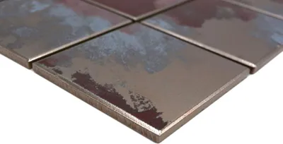 Produktbild von Handmuster Keramik Mosaik Keramik mehrfarben matt Wand Küche Bad Dusche MOS22-1236_m