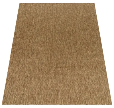 Produktbild von In- & Outdoor Teppich Flachgewebe einfarbig modern wetterfest für Terrasse Küche Grösse 120x160 cm