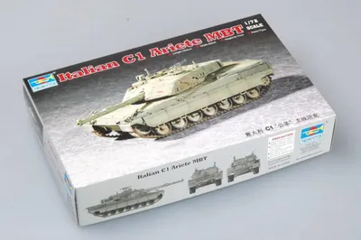 Productafbeelding van Trumpeter, Italiaans, C1 Ariete MBT, schaal 1:72, artikelnummer 07250