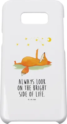 Produktbild von Mr. & Mrs. Panda Samsung Galaxy S8 plus Handyhülle  Fuchs Sterne - Weiß - Geschenk, Handycover, Handy, Hülle, Romantik, Hoffnung, Positiv, Mond, Optimistisch, Cover