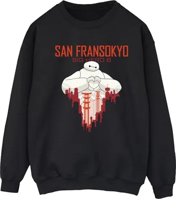 Produktbild von Disney - "Big Hero 6 San Fransokyo" Sweatshirt für Damen BI11595 (L) (Schwarz)