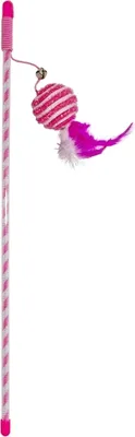 Produktbild von Duvoplus Cat Toy Spielangel Catchy Glitzerball - rosa