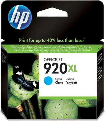 Produktbild von Atramentová náplň HP CD972AE HP 920XL cyan XL (700 str.) pre Officejet 6500/7000/7500