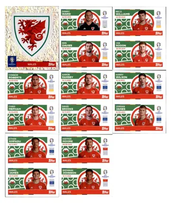 Produktbild von UEFA EURO 2024 Germany - Sammelsticker - Mannschaftspaket - Wales