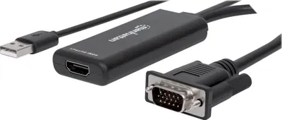 Obrázok produktu pre Manhattan 152426, 1 m, USB Type-A + VGA (D-Sub), HDMI, Samec, Samica, Priamy