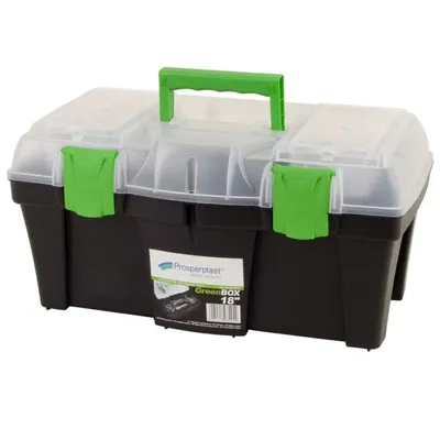 Produktbild von Prosperplast Werkzeugkoffer Heimwerkerkoffer 1 Stück 460 x 260 x 230mm Greenbox