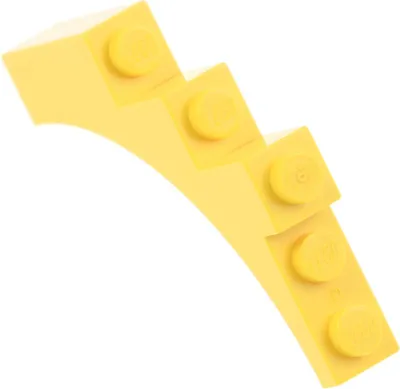 Produktbild von 1x Lego Bogenstein viertel Bogen 1x5x4 gelb rund Brücke 4184555 14395 2339