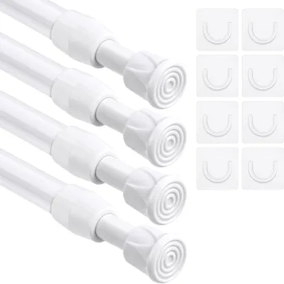 Obrázok produktu pre Teleskopická záclonová tyč 40-70 cm, 4 kusy, priemer 13 mm, pre skriňu