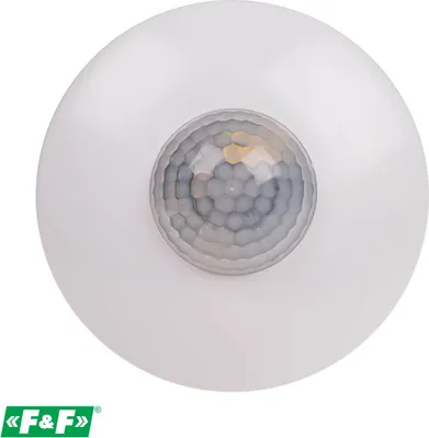 Produktbild von F&F | Bewegungsmelder DR-06 - 360° - Weiß - Automatische Beleuchtung - Einstellbare Reichweite