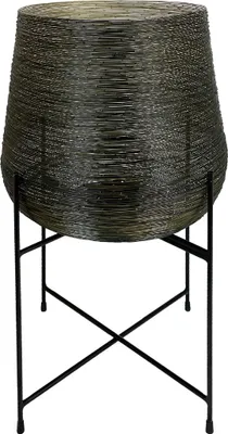 Produktbild von Kaheku Windlicht Copala schwarz gold 50 Ø 81h 1212004038