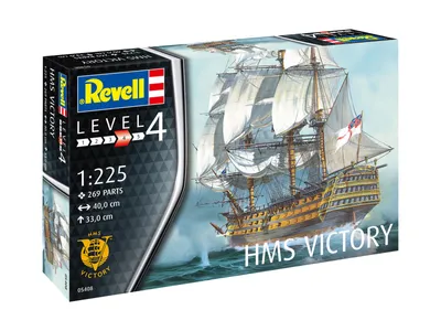 Produktbild von Revell H.M.S. Victory, Modell eines Marineschiffs, Montagesatz, 1:225, H.M.S. Victory, H.M.S. Victory, Fortgeschritten