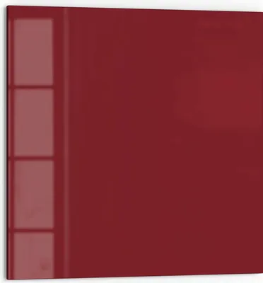 Produktbild von DEQORI Küchenrückwand Glas 60x60 cm 'Dunkelrot' Spritzschutz Bad Rückwand Küche
