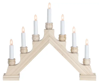 Immagine prodotto di Lampadario da finestra Best Season "Karin-7" a 7 fiamme, colore naturale, circa 35 x 42 cm, 276-20