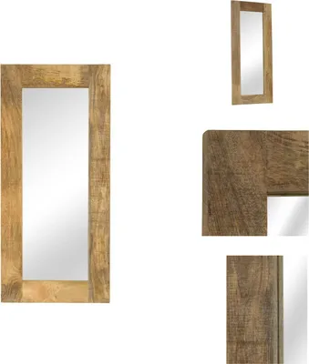 Obrázok produktu pre vidaXL Zrkadlo z masívneho mangového dreva 50 x 110 cm - Zrkadlo