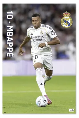 Obrázok produktu pre Plagát Realu Madrid Mbappé 61 x 91,5 cm