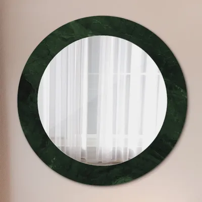 Produktbild von Spiegel - Mirror zum Wandspiegel Schlafzimmer – Schminkspiegel- Totenköpfe Blumen- Ø60cm