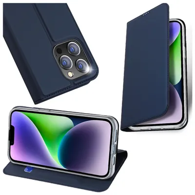 Zdjęcie produktu dla Kaardivahega mobiiliümbris Dux Ducis iPhone 15 Pro Max Wallet Skin Pro, sinine
