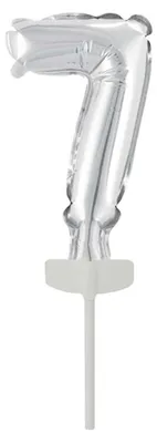 Produktbild von Amscan 9912691, Spielzeugballon, Folie, Silber, 5 Stück(e)