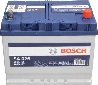 Produktbild von Bosch S4, 70 Ah, 12 V, 630 A, Auto, B01, Blau, Weiß