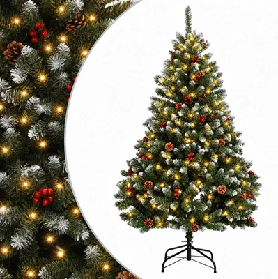 Imagen del producto de vidaXL Árbol de Navidad artificial plegable, 120 cm, con 150 luces LED