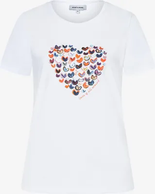 Produktbild von MORE & MORE Shirt with Print ""B 0010 white 40