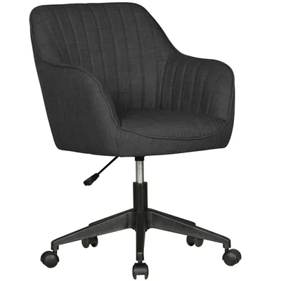 Immagine prodotto di Sedia da scrivania MARA in tessuto antracite Sedia girevole di design con