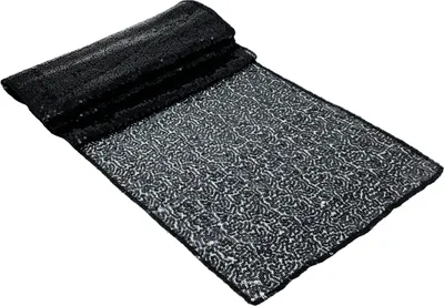 Produktbild von Oblique Unique Pailletten Tischläufer Läufer Tischdeko Weihnachten Silberhochzeit Geburtstag Party Deko - schwarz