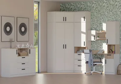 Produktbild von Marmex Möbel Jugendzimmer-Set GRANT SET 25 Cashmere Kinderzimmer-Set
