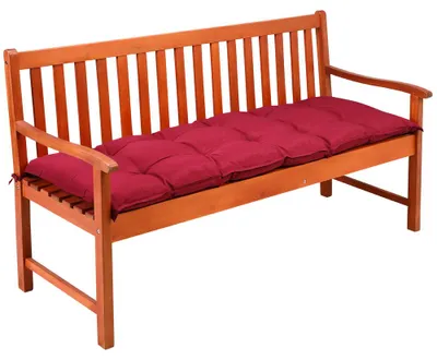 Immagine prodotto di Detex Cuscino Copripanca 145x45x8cm Esterno Interno Imbottitura Panca Seduta Comoda Giardino Rosso