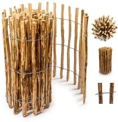 Produktbild von Holzauslaufschutz für den Garten - Holzauslaufschutz 1 Meter lang, 90 cm hoch, 4-6 cm Abstand