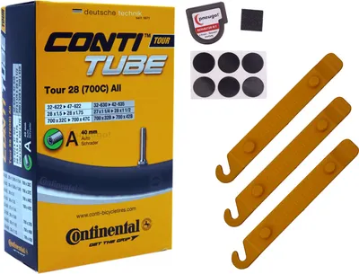 Produktbild von 1x Fahrrad Schlauch 28" (28 x 1.60) Continental AV 40mm Auto Schraderventil +SET