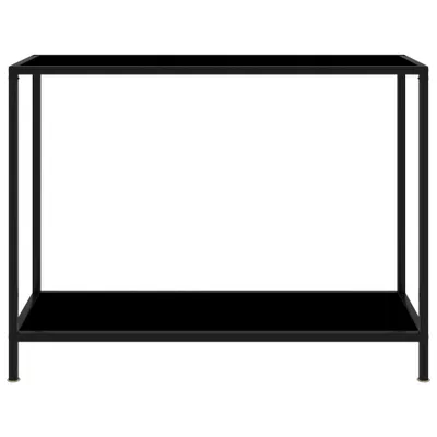 Immagine prodotto di Tavolo consolle nero 100x35x75 cm in vetro temperato