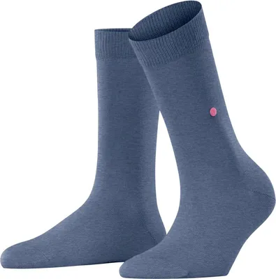 Zdjęcie produktu dla Burlington skarpetki damskie LADY - krótkie skarpetki, Onesize, jednolity kolor, 36-41 Szaroniebieskie 36-41