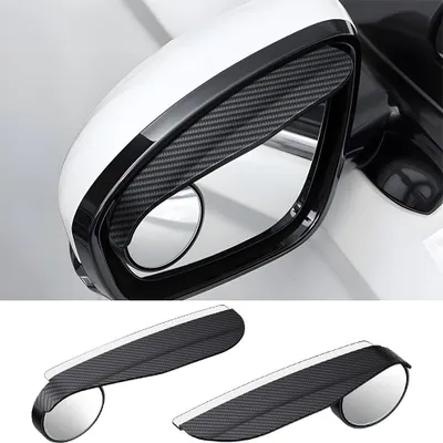 Produktbild von Blind Spot Mirror und Rückspiegel Regen Schutz Set - 2 Stück Universelle Regenfeste Auto Spiegel mit Blind Spot Mirror