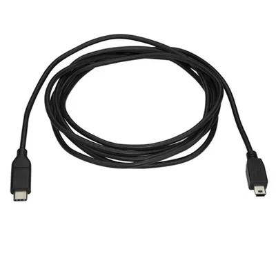 Zdjęcie produktu dla StarTech.com USB2CMB2M, 2 m, USB C, Mini-USB B, USB 2.0, 0,48 Gbit/s, Czarny