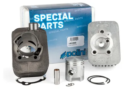 Obrázek produktu pro Sada pístů Polini, litá, sportovní, 63 ccm, s pístní čepí 12 mm, pro Piaggio Ciao PX