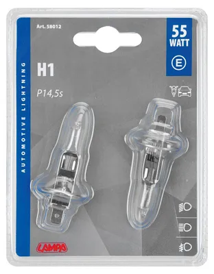 Immagine prodotto di Lampa 12V Lampade alogene - H1 - 55W - P14,5s - 2 pezzi - Blister