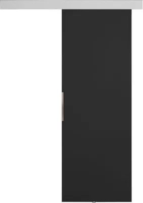 Produktbild von KIER FURNITURE Schiebetür Komplettset MALIBU  70, Schiebetür, Sliding Door, Innentüren Komplettset,Universal Tür, Türblatt Innen Graphit 76x205x1,6 cm