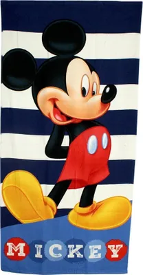 Produktbild von MICKEY MAUS Micky Kinder Strandtuch Badehandtuch Badetuch 70x140cm